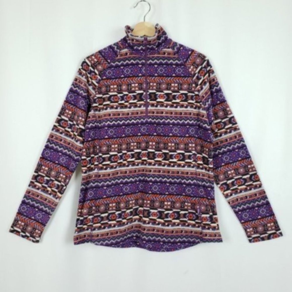 Woolrich Colwin Printed Fleece Half-Zip Pullover